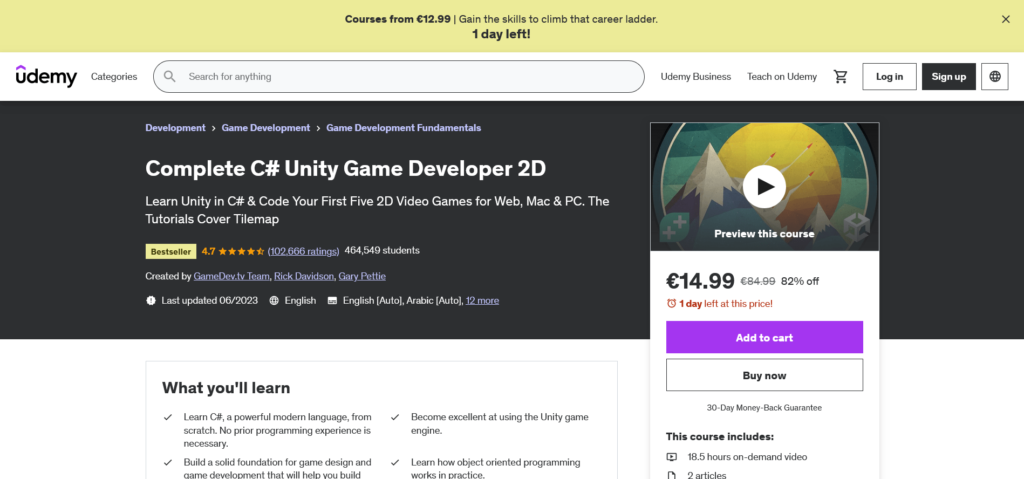 Udemy.com - Online Video Game Development Courses. (Gameprofs)